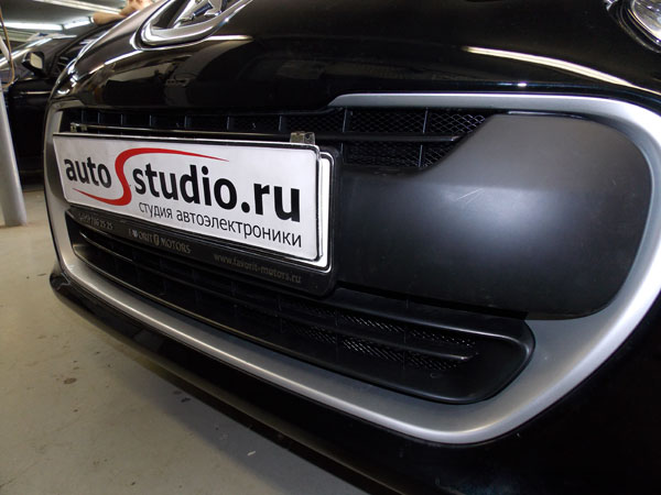 Установка защитной сетки радиатора на Peugeot 308