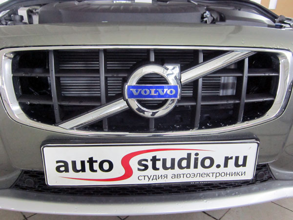 Установка защитной сетки радиатора на Volvo xc-70