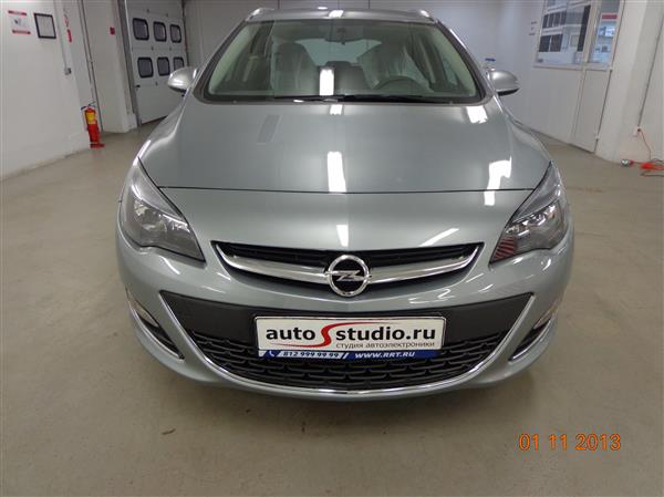 Установка охранного комплекса на Opel Astra 