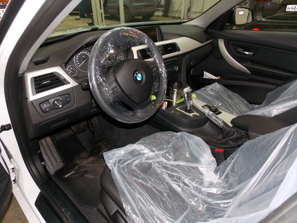 Установка охранного комплекса на BMW 316