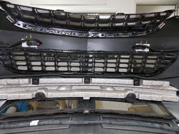 Установка защитной сетки на Opel Antara