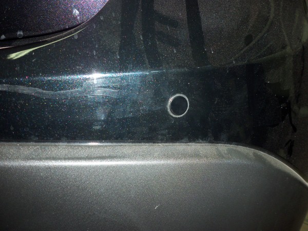 Установка камеры заднего вида и заднего парктроника на Mazda CX5