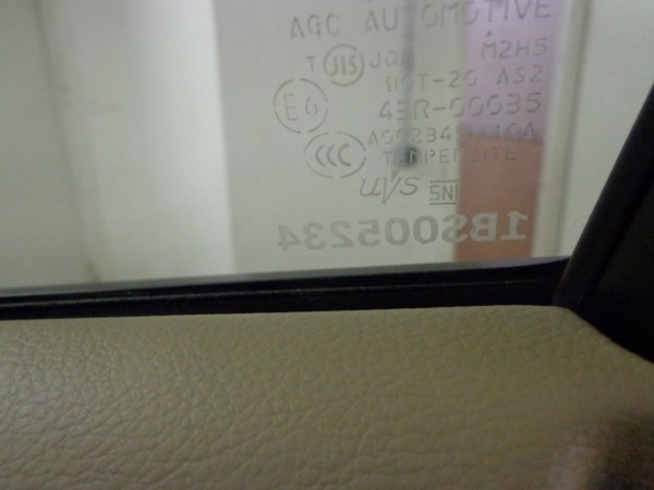 Маркировка стекол на Nissan Murano