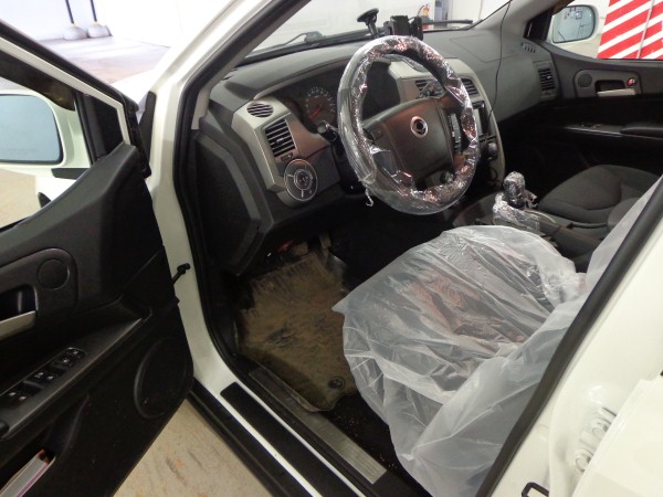 Установка защитной сетки на Ssang Yong Kyron