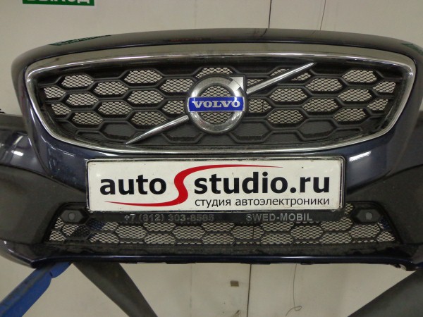 Установка защитной сетки радиатора на Volvo V40