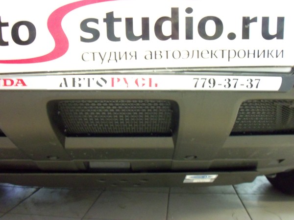 Установка защитной сетки радиатора на Honda CRV