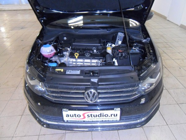 Установка сигнализации на Volkswagen Polo Sedan
