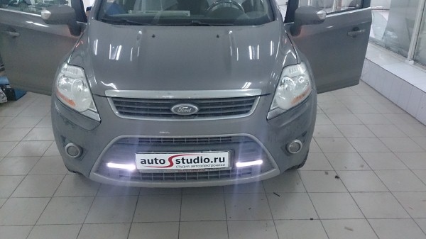 Установка дневных ходовых огней на Ford Kuga