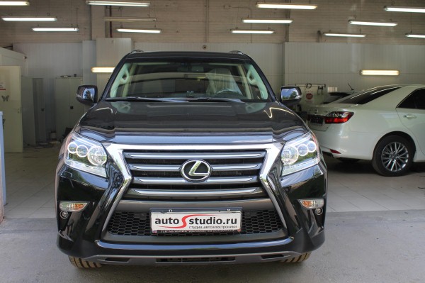 Установка защитной сетки радиатора на Lexus GX
