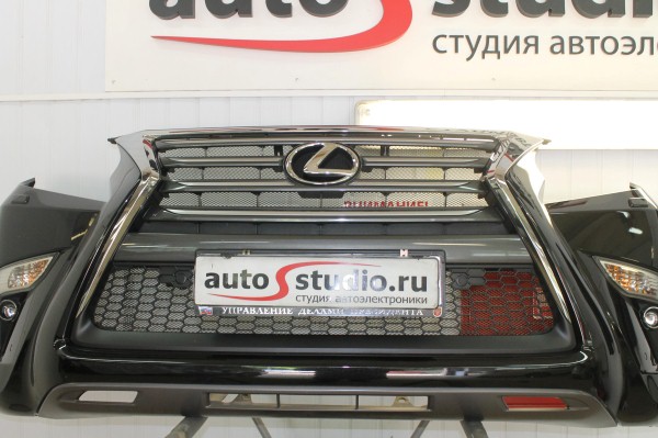 Установка защитной сетки радиатора на Lexus GX