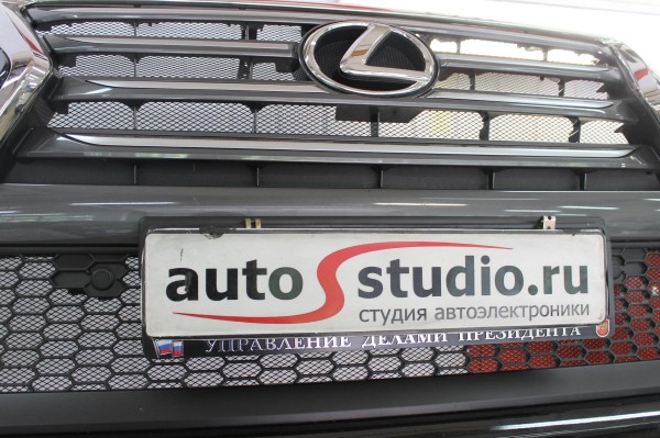 Установка защитной сетки радиатора на Lexus GX
