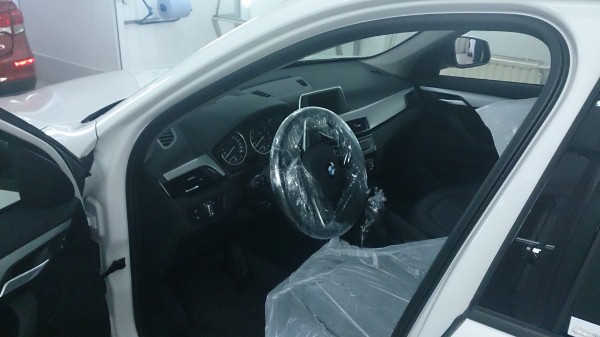 Установка защитной сетки радиатора на BMW X1