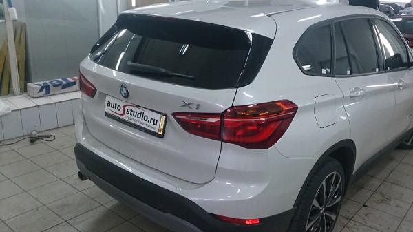 Установка защитной сетки радиатора на BMW X1