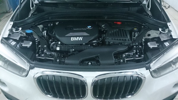 Установка защитной сетки радиатора на BMW X1