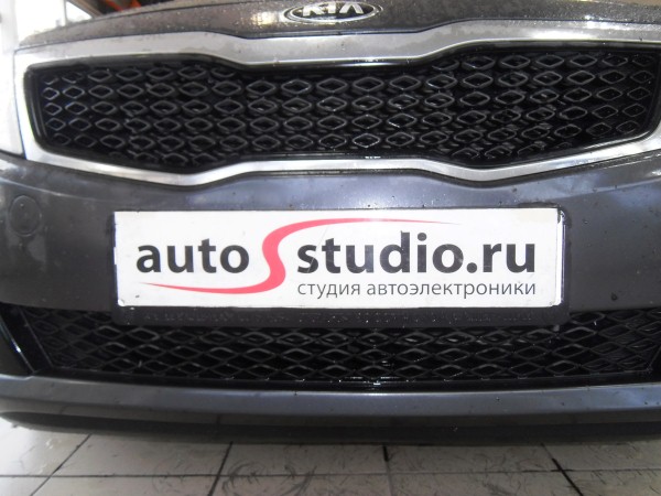 Установка защитной сетки радиатора на Kia Optima