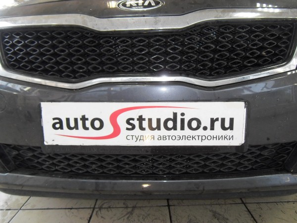Установка защитной сетки радиатора на Kia Optima