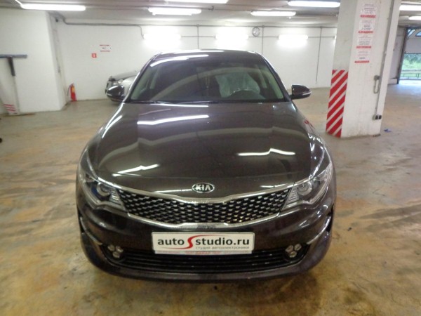 Установка защитной сетки радиатора на Kia Optima