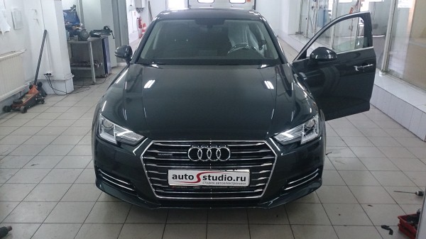 Установка охранного комплекса на Audi A4