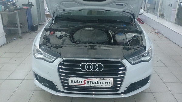 Установка охранного комплекса на Audi A6