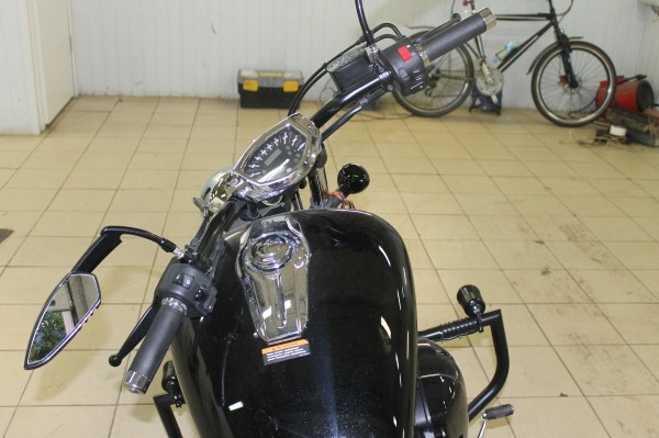 Установка дневных ходовых огней на Yamaha XVS