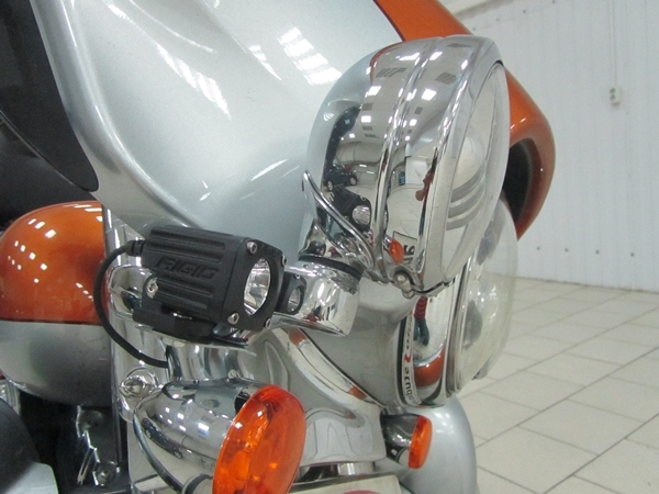 Установка дополнительных фар дальнего света на Harley Davidson