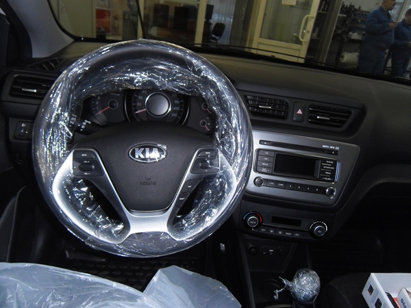 Установка охранного комплекса на Kia Rio