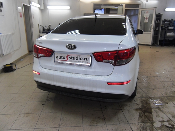 Установка охранного комплекса на Kia Rio