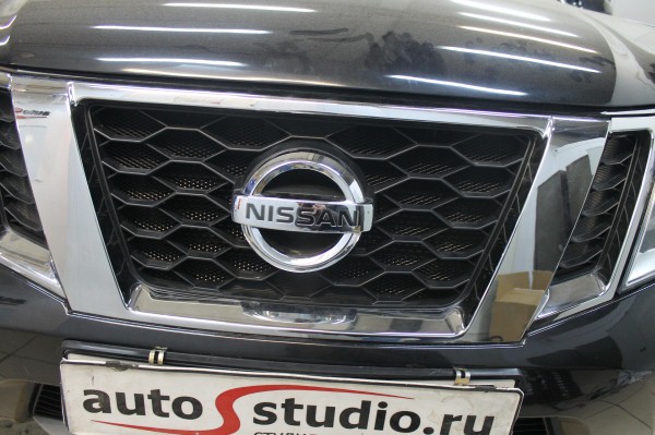 Установка защитной сетки радиатора на Nissan Terrano 