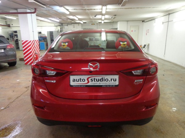 Установка охранного комплекса на Mazda 3