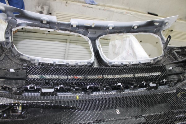 Установка защитной сетки радиатора на BMW X3