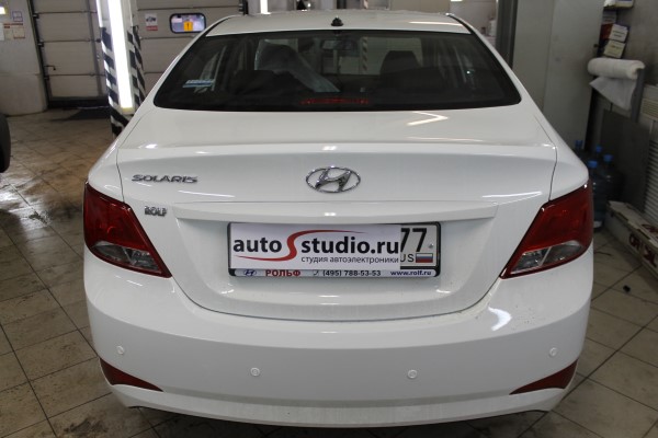 Установка сигнализации на Hyundai Solaris