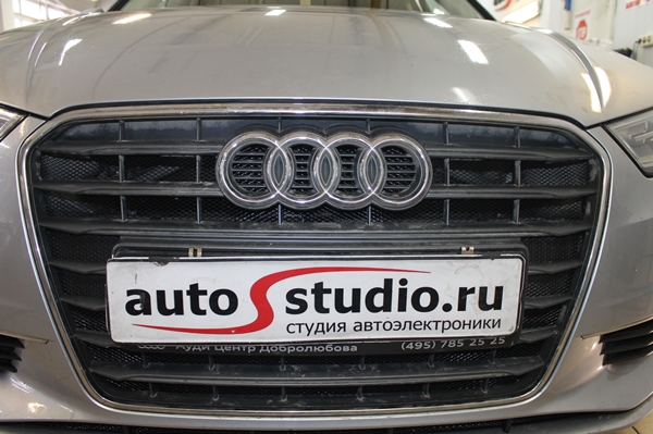 Установка защитной сетки радиатора на Audi A3