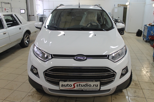 Установка защитной сетки радиатора на Ford EcoSport