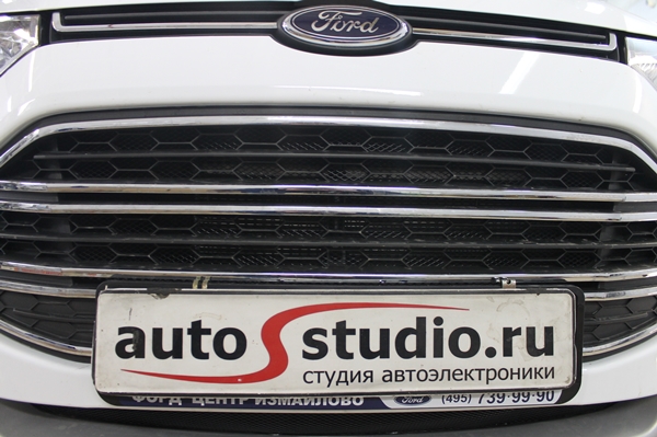 Установка защитной сетки радиатора на Ford EcoSport