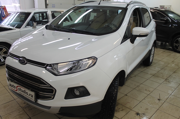 Установка защитной сетки радиатора на Ford EcoSport