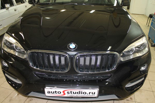 Установка защитной сетки радиатора на BMW X6