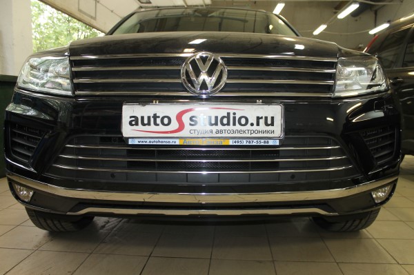 Установка защитной сетки радиатора на Volkswagen Touareg 
