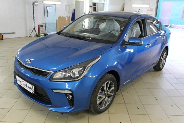 Установка сетки радиатора на Kia Rio