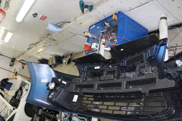 Установка сетки радиатора на Kia Rio