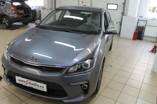 Установка охранного комплекса на Kia Rio