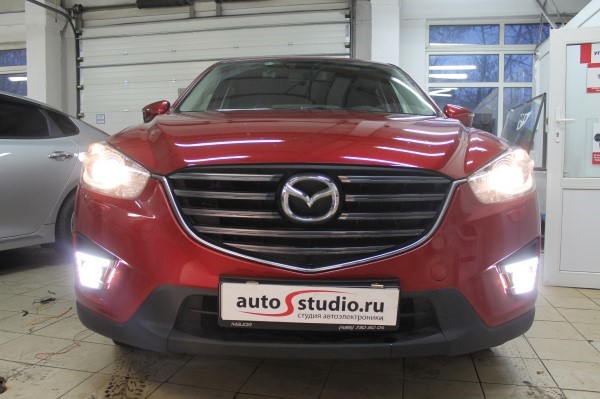 Установка дневных ходовых огней на Mazda CX-5