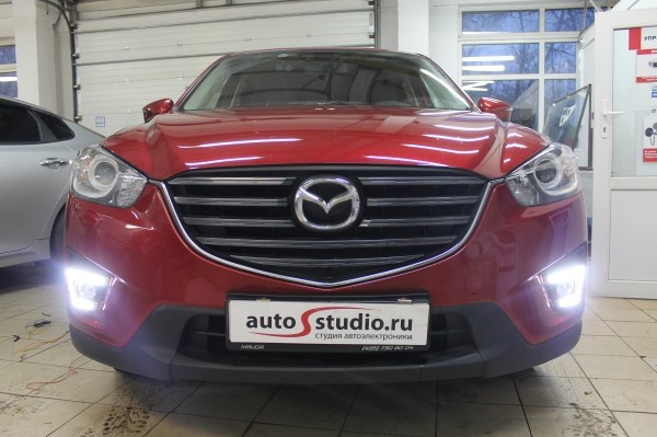 Установка дневных ходовых огней на Mazda CX-5