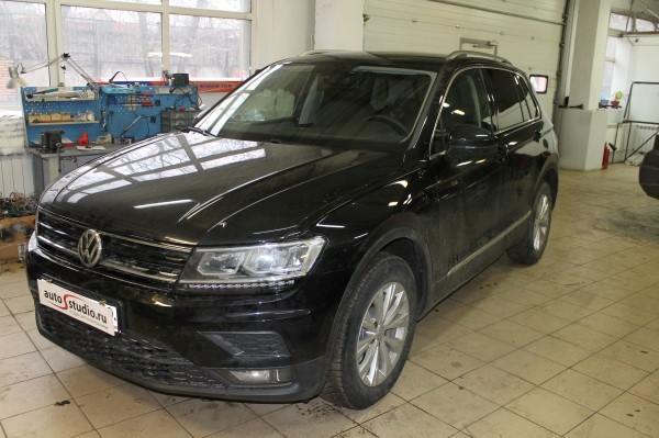 Установка защитной сетки радиатора на Volkswagen Tiguan