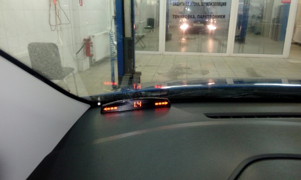 Установка парктроника на Hyundai Solaris