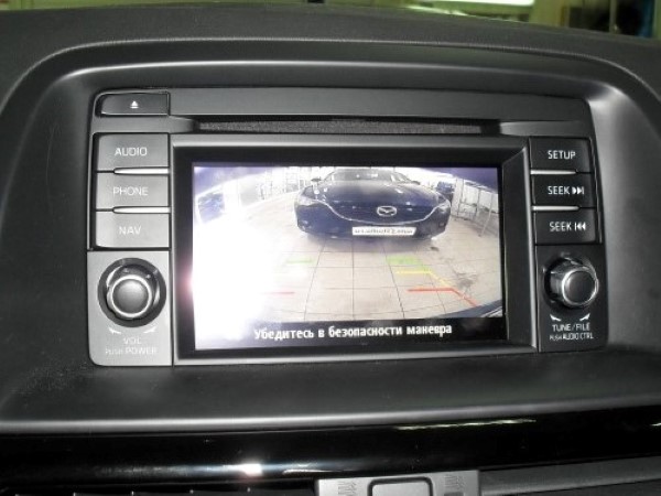 Установка камеры заднего вида на Mazda CX-5