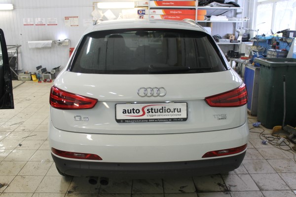 Установка защитной сетки радиатора на Audi Q3