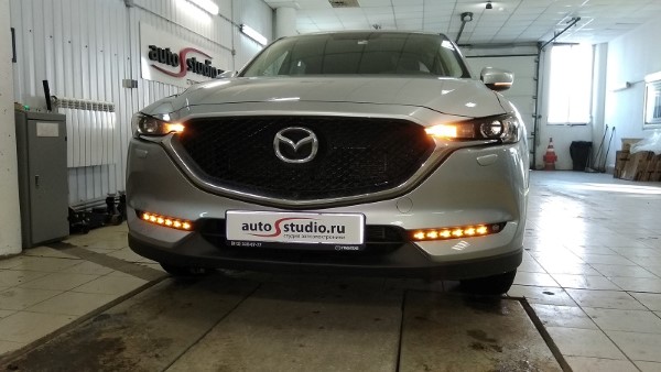 Установка дневных ходовых огней на Mazda CX-5