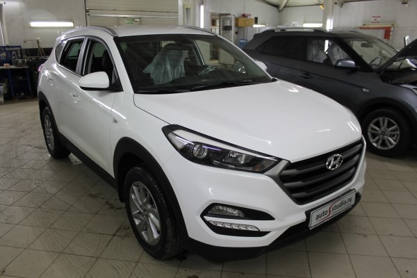 Установка охранного комплекса на Hyundai Tucson