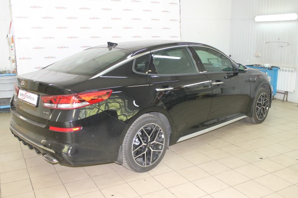 Установка защитной сетки радиатора на Kia Optima