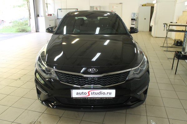 Установка защитной сетки радиатора на Kia Optima